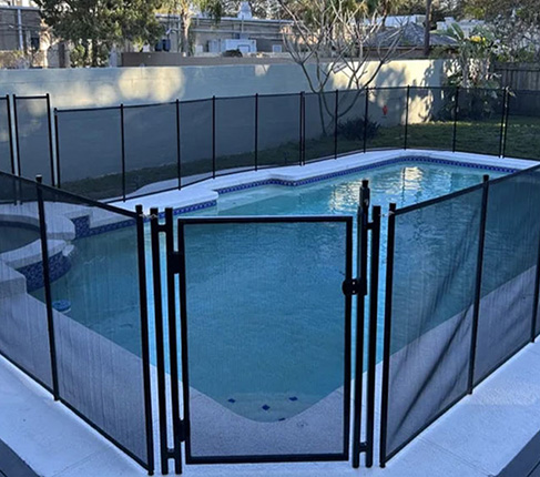 Pool Fence Gate Options & Upgrades Mesh Pool Fence Gate options